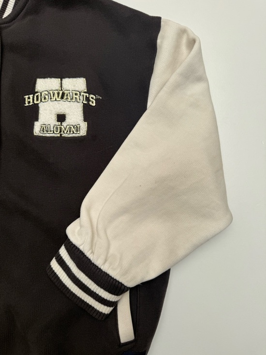Harry Potter Black and White Hogwarts Alumni Varsity Jacket, Letterman, Bomber - Picture 11 of 12